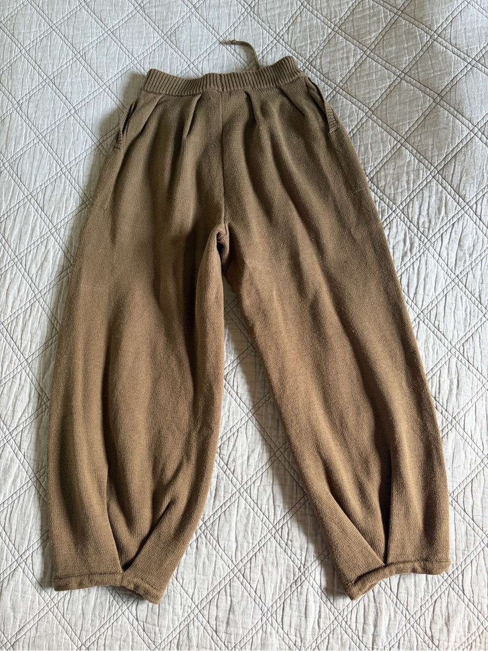 Roolee Cream and Brown Striped Knit Top with Pocket - Picture 3 of 15
